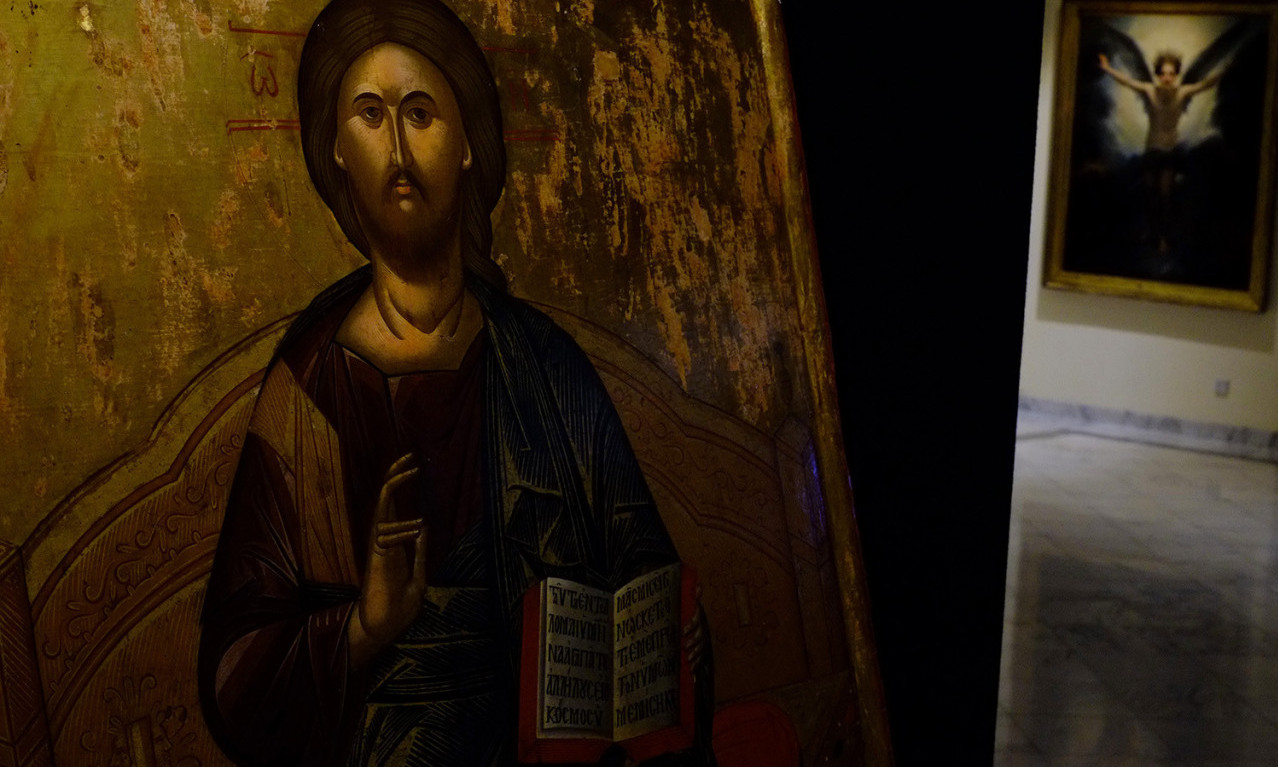 Vizantijskom muzeju na Kipru KONAČNO VRAĆENA stara pravoslavna ikona Ustoličenog Hrista