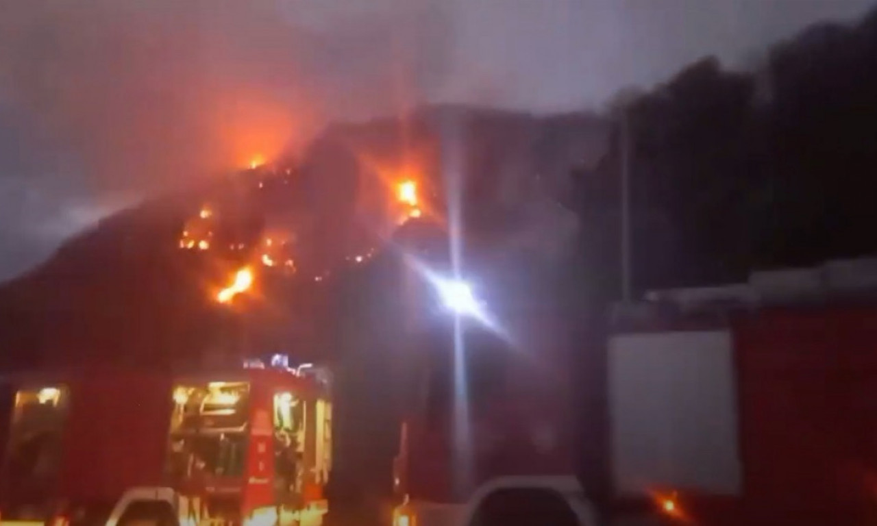 Bukti požar između Bara i Sutomora - Vatra se širi na sve strane, naselja bez struje