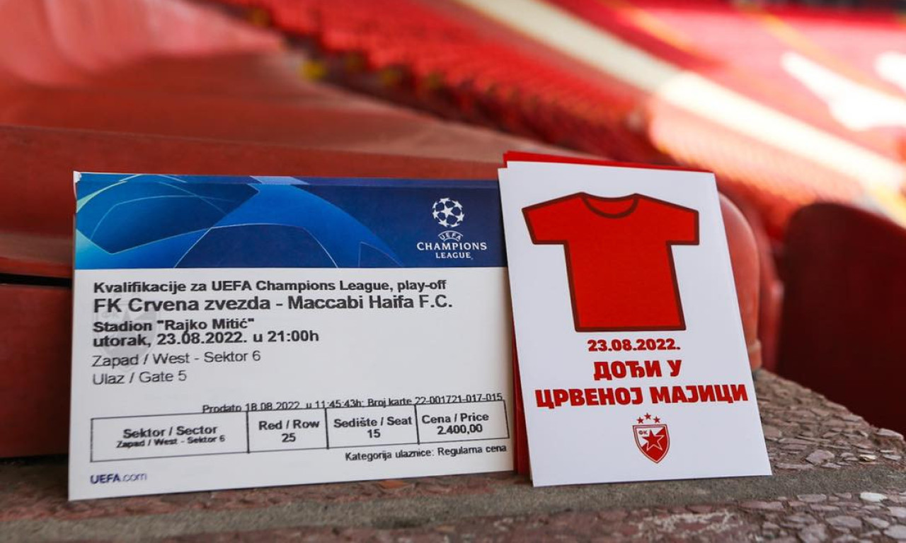 Ovo se na "Marakani" NIKAD RANIJE NIJE DESILO: Ulaznice za revanš sa Makabijem RASPRODATE 4 DANA PRE MEČA