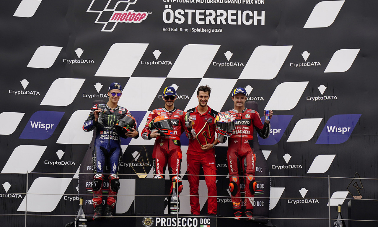 MOTO GP: Frančesko Banjaja ostvario het-trik na Red Bull Ringu