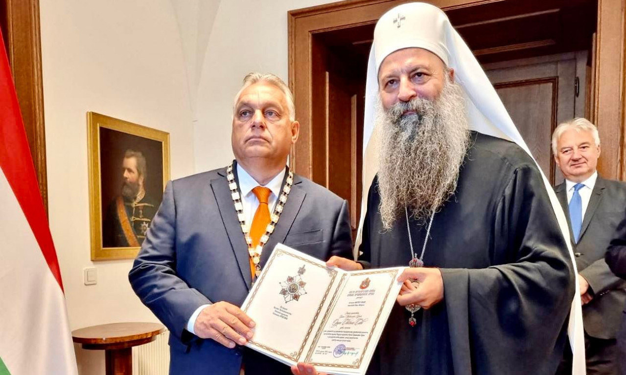 Patrijarh Porfirije odlikovao Viktora Orbana Ordenom Svetog Save