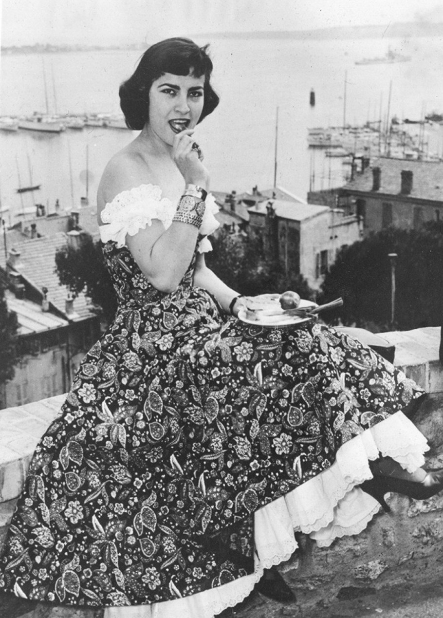 Irena Papas na 7. Filmskom festivalu u Kanu 6. aprila 1954. godine