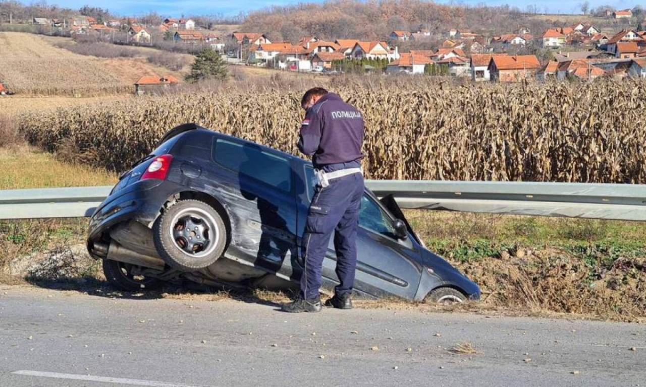 Vozača UJELA OSA dok je bio u PUNOJ BRZINI: Zakucao se u betonski stub