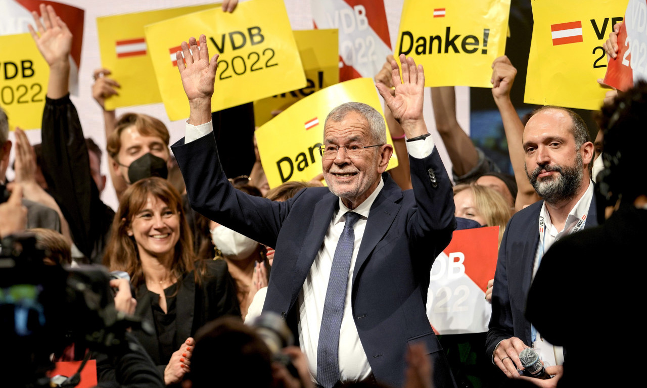 Izbori u Austriji: VAN DER BELEN osvojio 54,6%, prelomili 60+ glasači