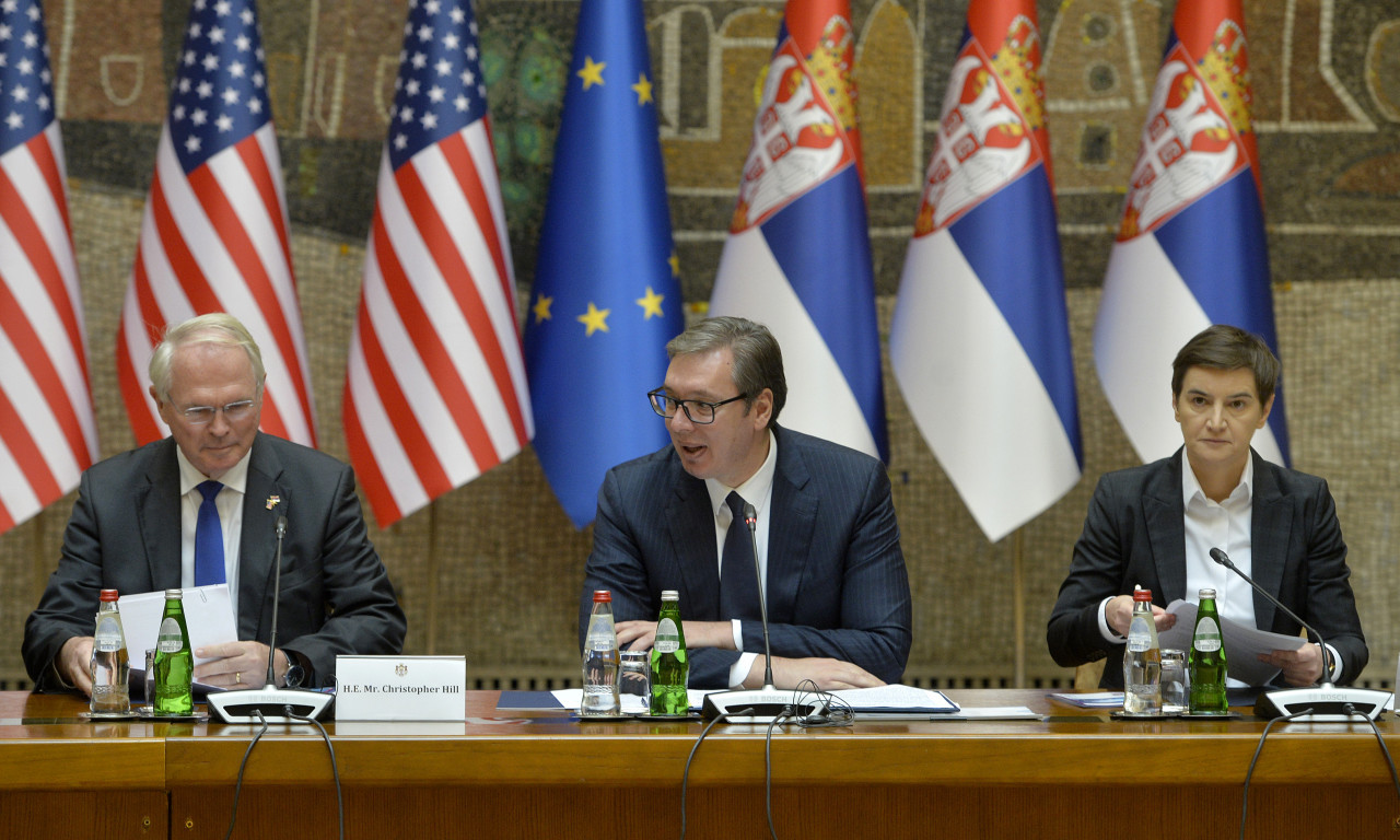 Vučić i Brnabić na sastanku s privrednom delegacijom Vlade SAD