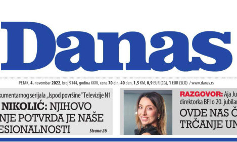 Pretnje listu "DANAS" zbog uređivačke politike - oglasio se i MUP