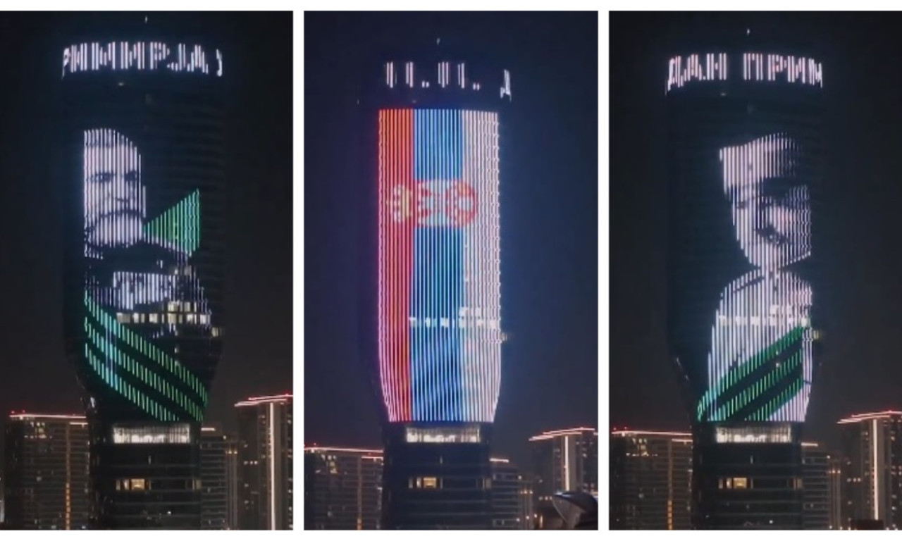 PONOSIMO SE PRECIMA: Kula Beograd zasijala u čast SRPSKIH VELIKANA iz Prvog svetskog rata