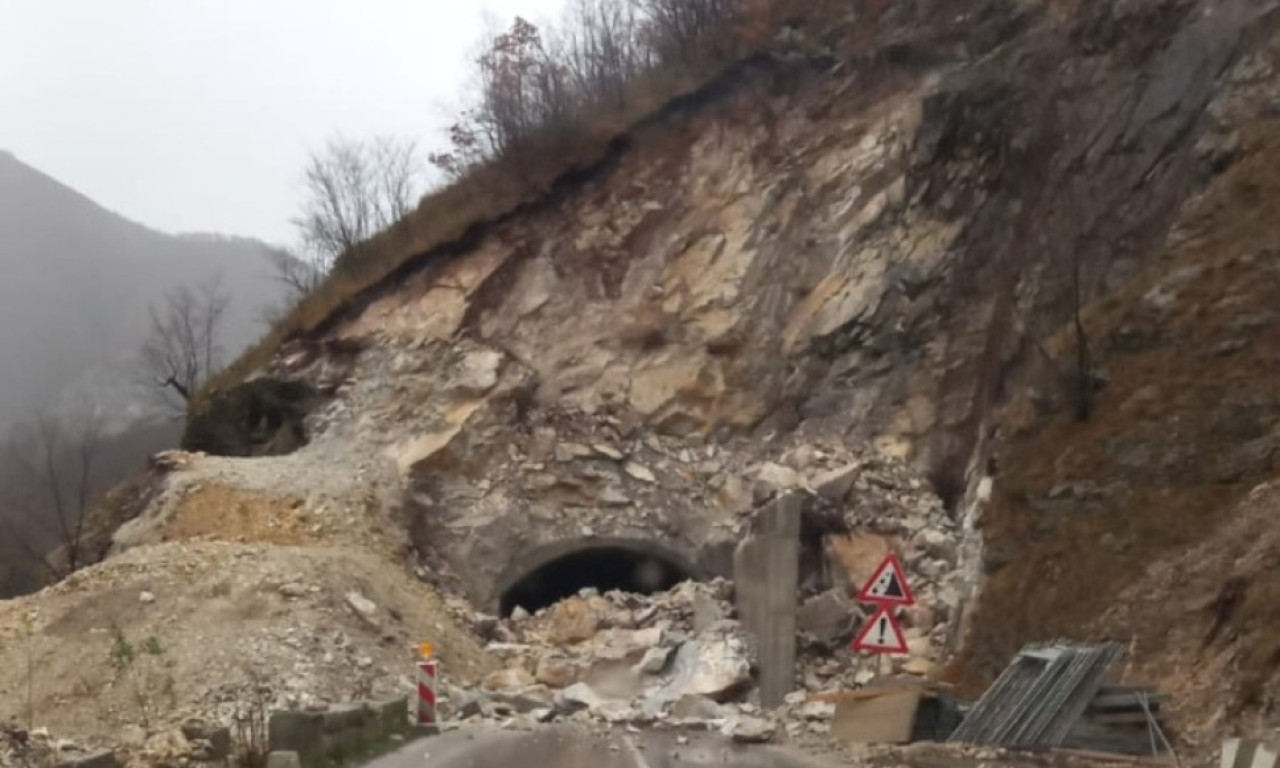 USPOSTAVLJEN SAOBRAĆAJ sa Crnom Gorom, prekid bio zbog ODRONA kod Brodareva