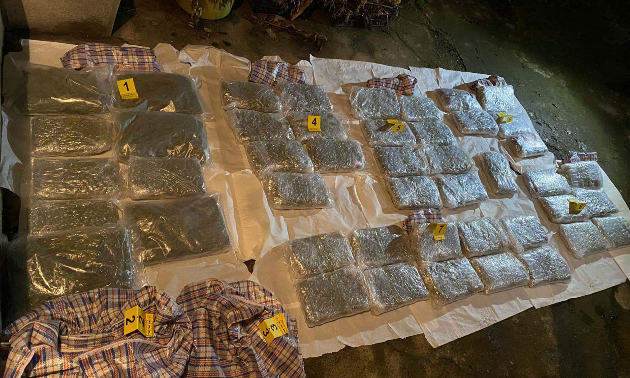Zaplenjeno 80 kg DROGE: Uhapšeno OSAM OSOBA