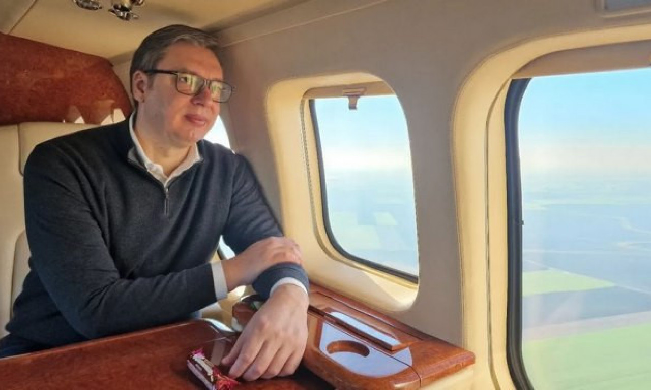 Vučić tokom puta za Mađarsku: Divno je gledati  iz vazduha ZEMLJU za koju se BORITE i koju VOLITE