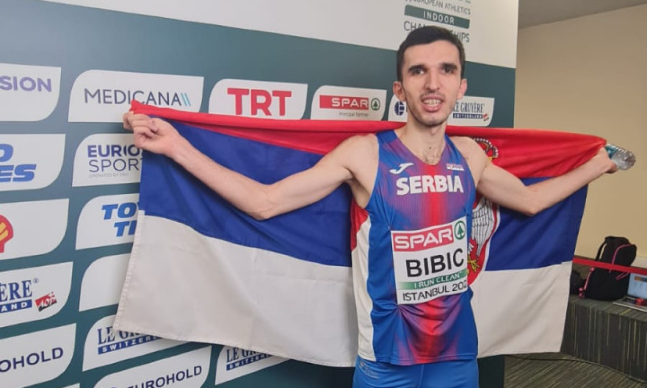 Bibić osvojio BRONZANU medalju na Evropskom dvoranskom prvenstvu u atletici