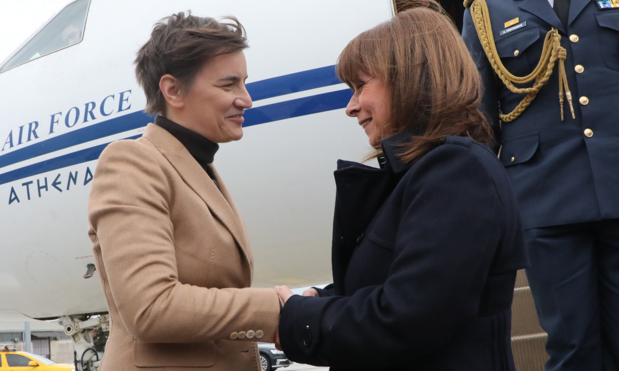Predsednica Grčke Katerini Sakelaropulu u POSETI Srbiji: Brnabić je DOČEKALA na aerodromu