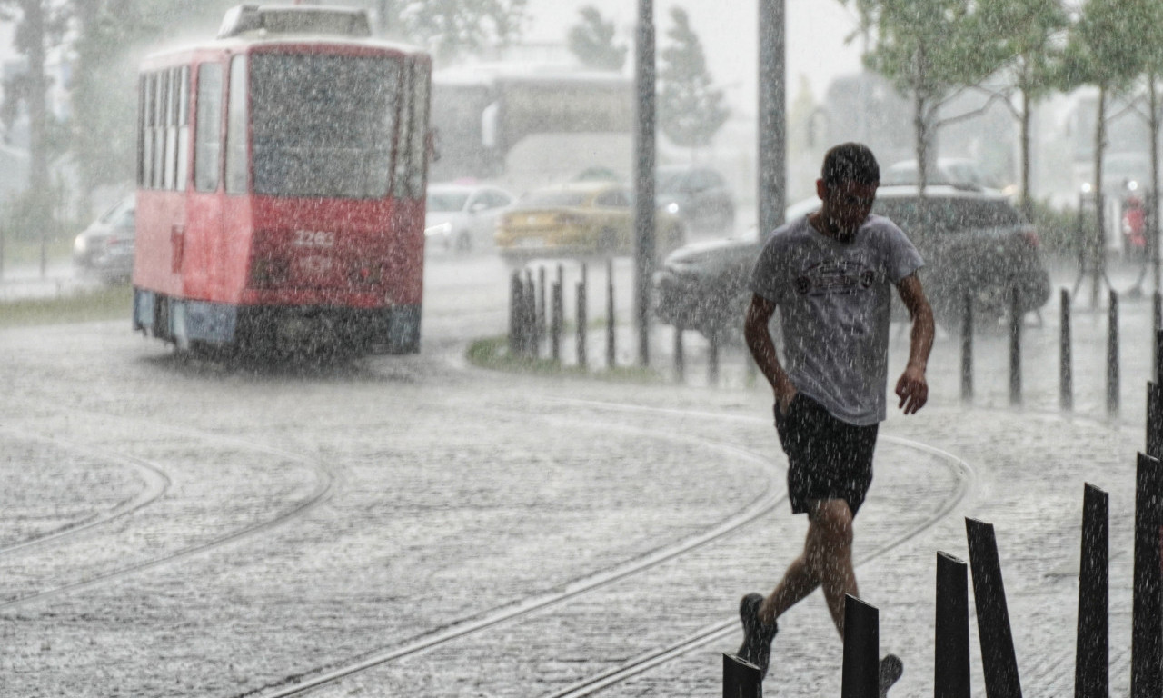 NARANDŽASTI METEOALARM: U Srbiji danas Kiša, pljuskovi i grmljavina, ponegde i grad