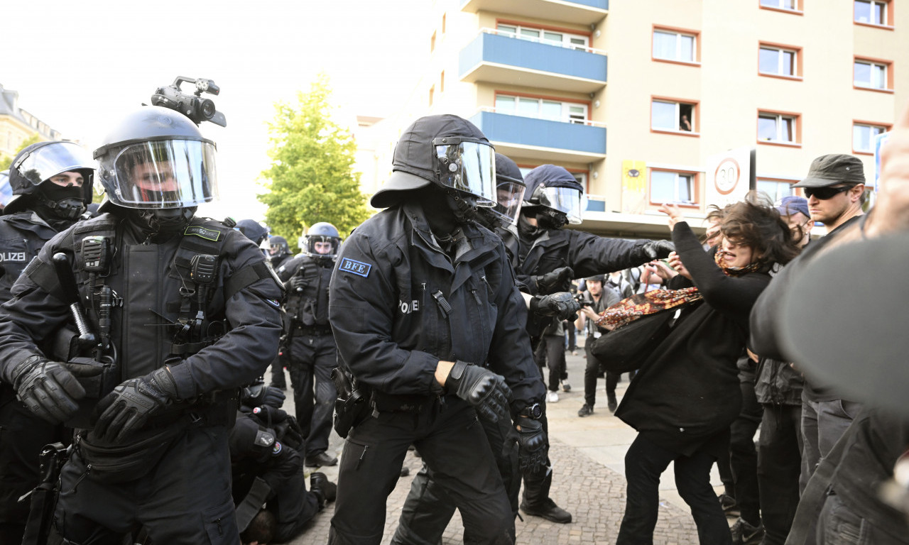 Protest LEVIČARA u Lajpcigu: POVREĐENO 50 POLICAJACA i više demonstranata