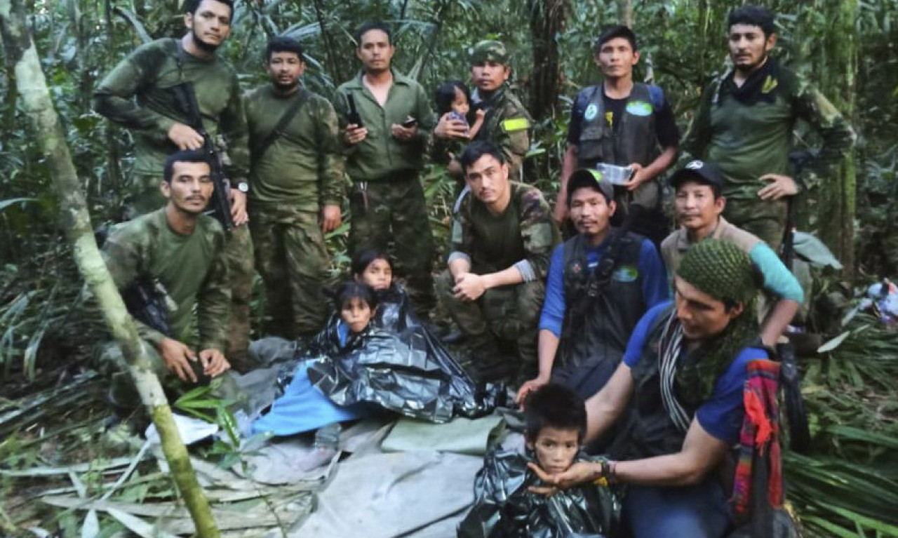 ČUDO U KOLUMBIJI: Pronađeno četvoro dece, PET NEDELJA POSLE PADA AVIONA u džungli