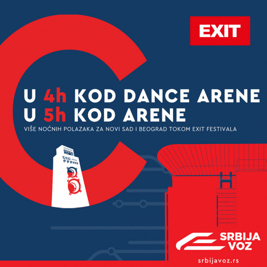 EXIT festival i Srbija voz - vozom na Exit