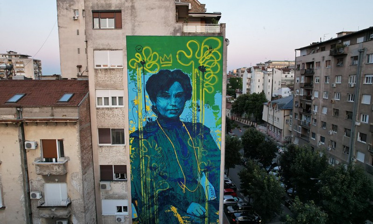 IZUZETNE ŽENE Srbije: Završeno oslikavanje murala JELISAVETI NAČIĆ u Beogradu