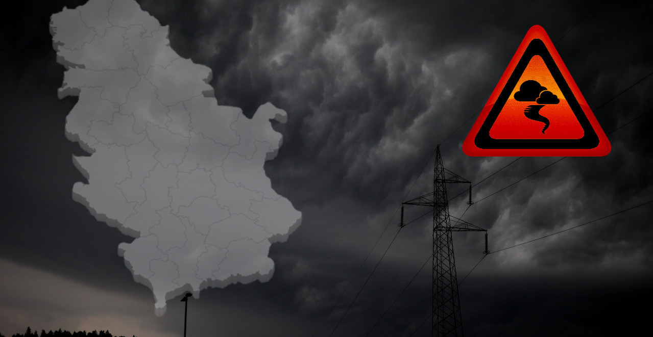 Novo upozorenje RHMZ: SUPERĆELIJSKI OBLACI krenuli prema nama, donose ORKANSKI VETAR, GRAD, MUNJE I GROMOVE
