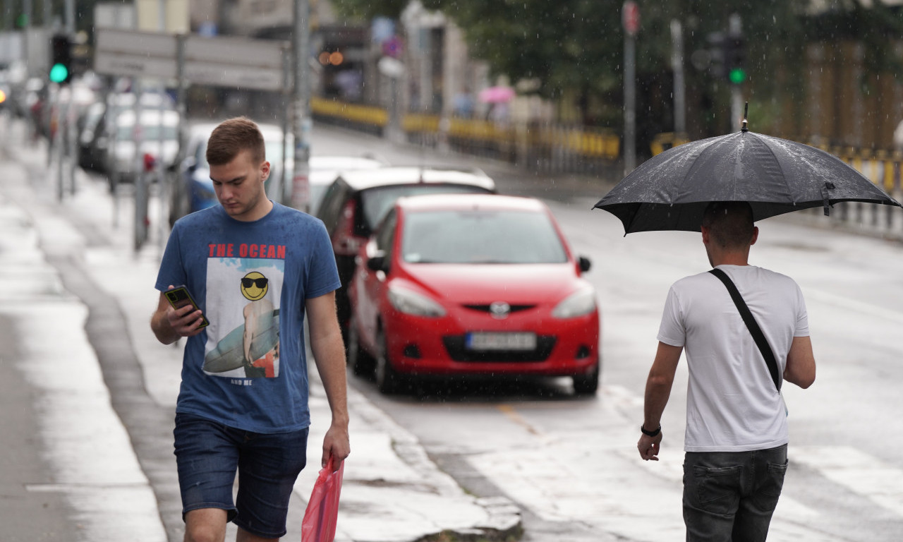 Što je padalo, PADALO JE: RHMZ saopštio da će padavine u Beogradu prestati U NAREDNA TRI SATA