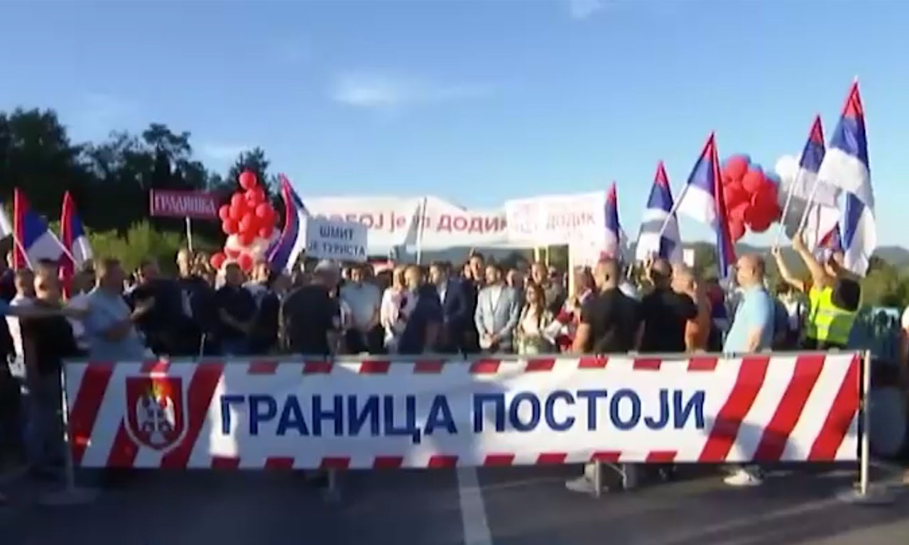 PROTESTI podrške Dodiku na MEĐUENTITETSKOJ liniji, Sarajevo odgovara KONTRAPROTESTOM