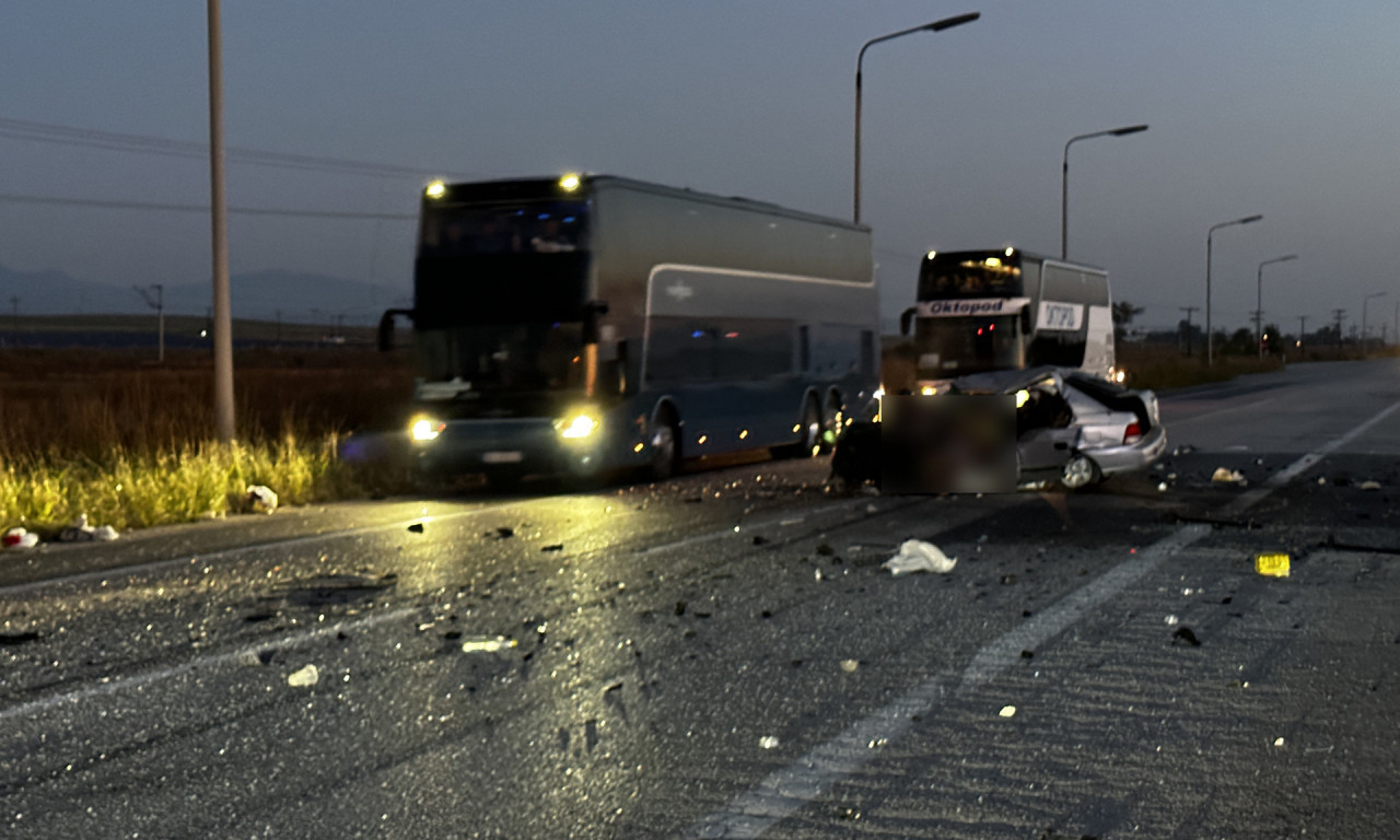 Najmanje TROJE MRTVIH, više od 30 povređeno: Teška nesreća SRPSKOG AUTOBUSA kod Soluna i dva automobila