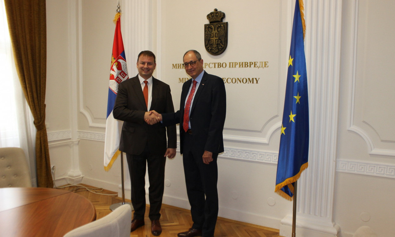 ŠVAJCARSKA je jedan od najznačajnijih TRGOVINSKIH PARTNERA Srbije: Ministar Cvetković se SASTAO sa Ursom Šmidom