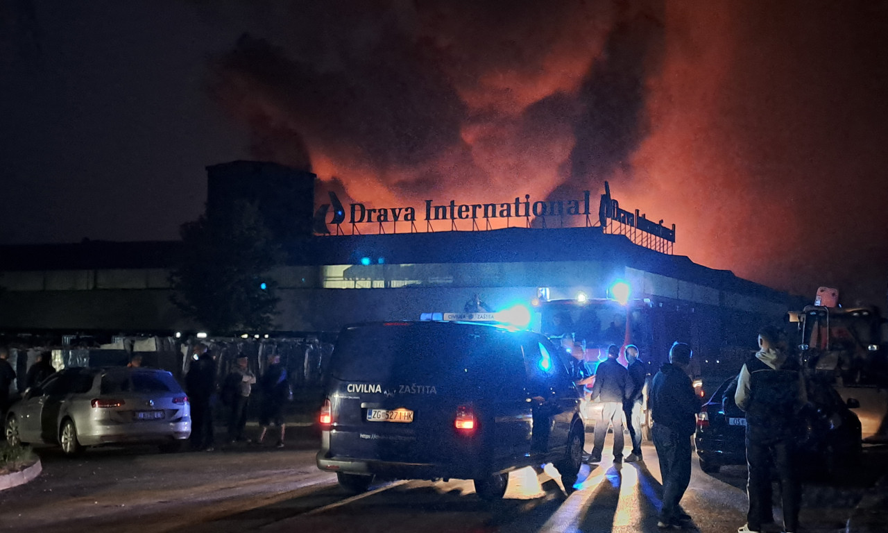 Ponovo gori preduzeće u Osijeku za skladištenje PLASTIKE! Radnici pobegli, čuju se eksplozije!