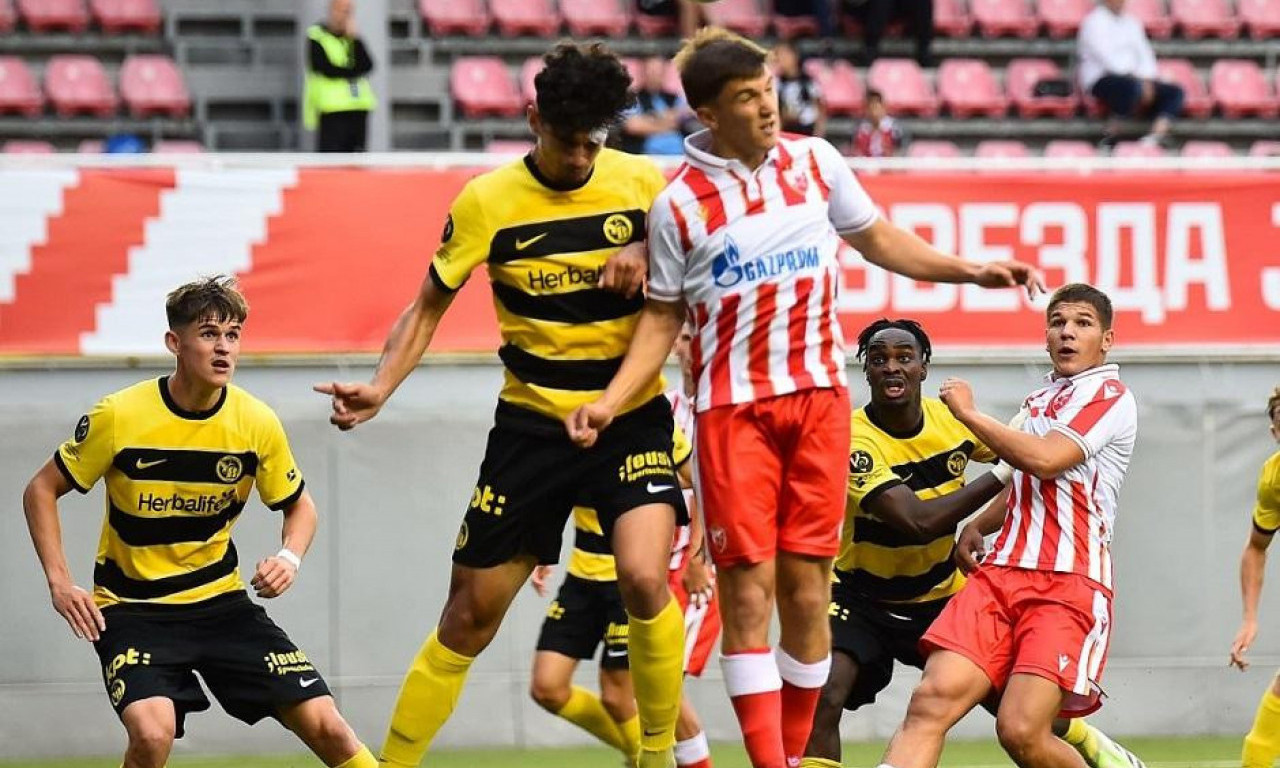 Mladi fudbaleri Crvene zvezde poraženi u Bernu od Jang bojsa