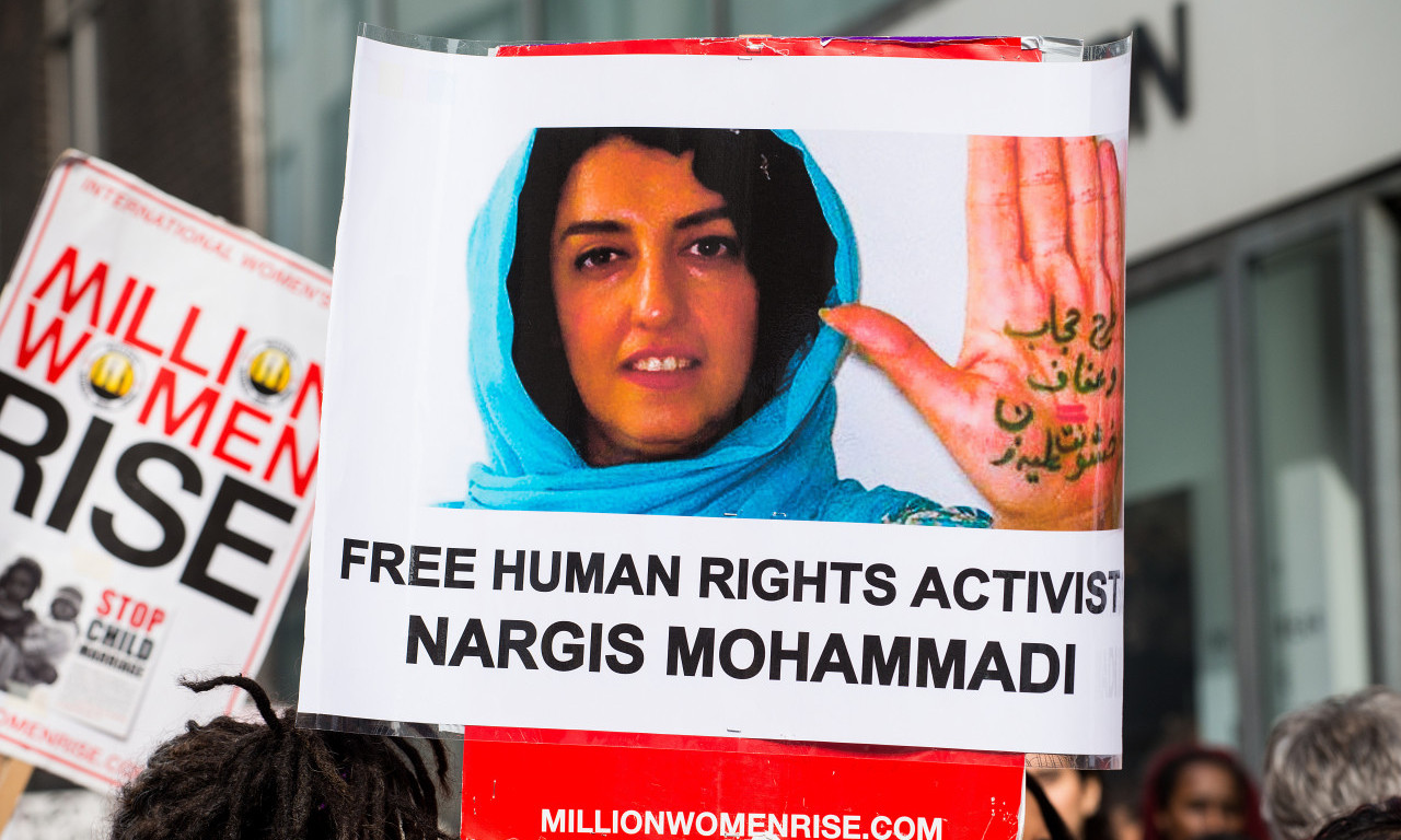 NOBELOVA NAGRADA ZA MIR iranskoj aktivistkinji NARGES MOHAMADI