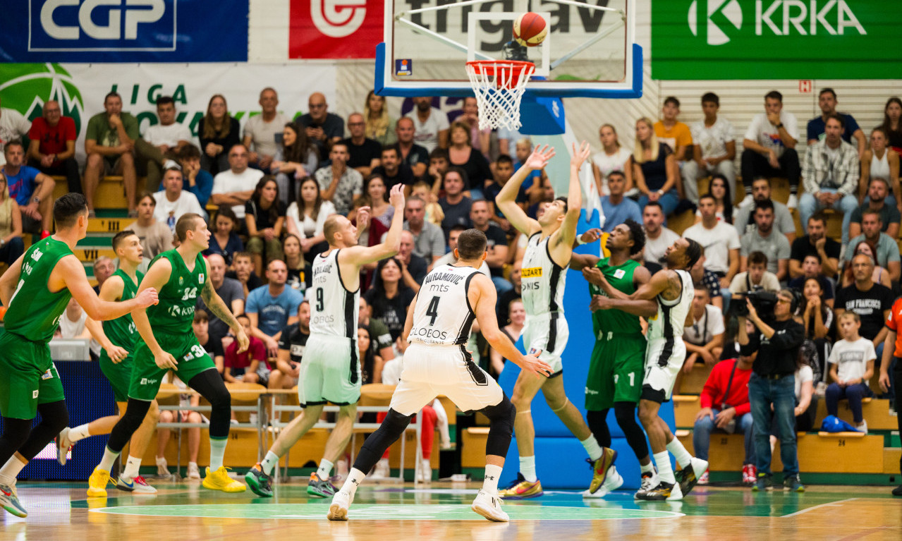 PARTIZAN odučio KRKU od košarke: CRNO-BELI protutnjali Slovenijom BROJEĆI do +40
