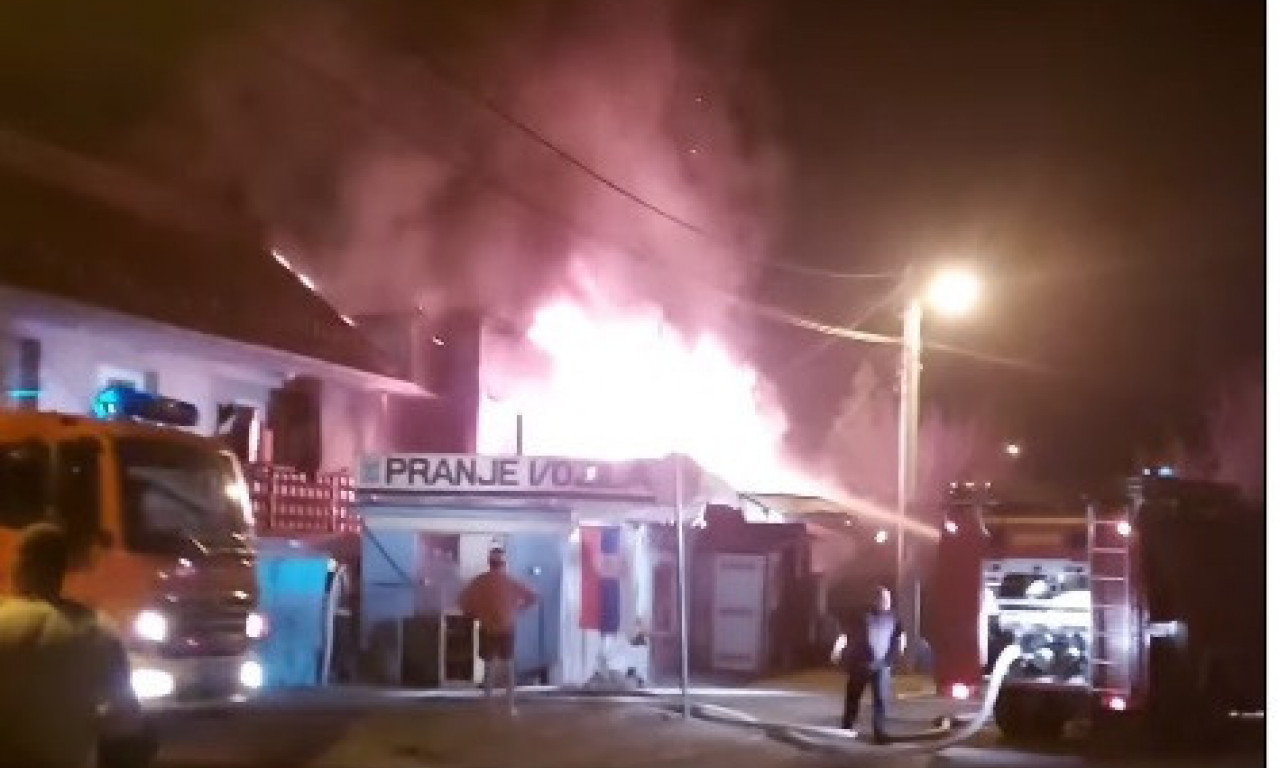 U objektu PERIONICE u Kragujevcu izbio POŽAR: Vatra ZAHVATILA deo KUĆE