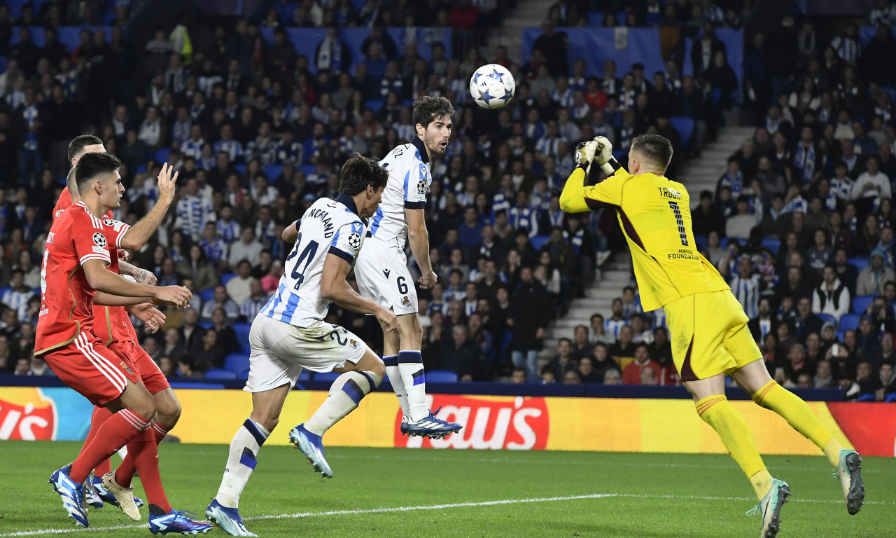 Fudbaleri Sosijedada SIGURNI protiv Benfike, Napoli REMIZIRAO sa Unionom