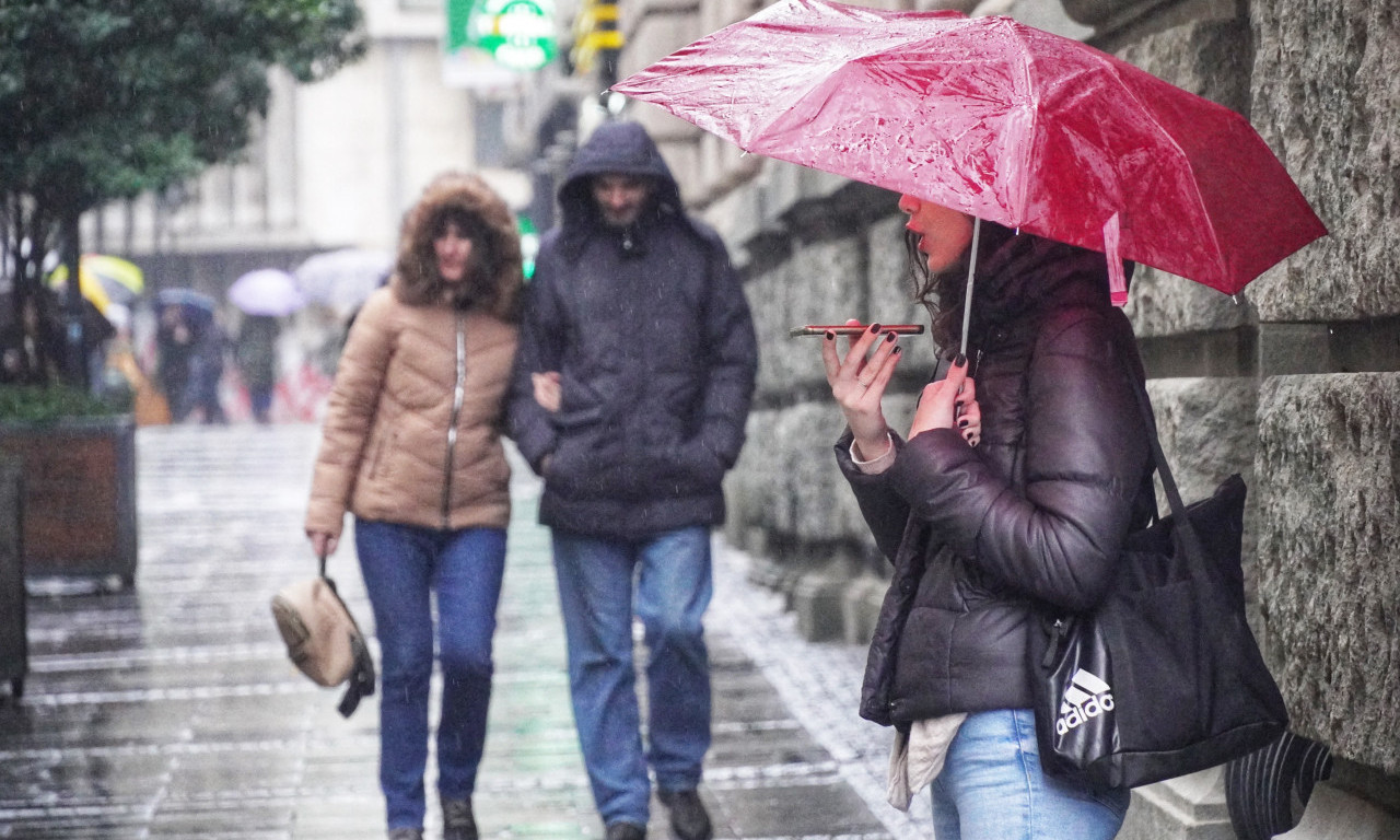 Napolju je OBLAČNO I HLADNO, a trebaće vam i KIŠOBRAN: U ovom delu Srbije padaće LEDENA KIŠA