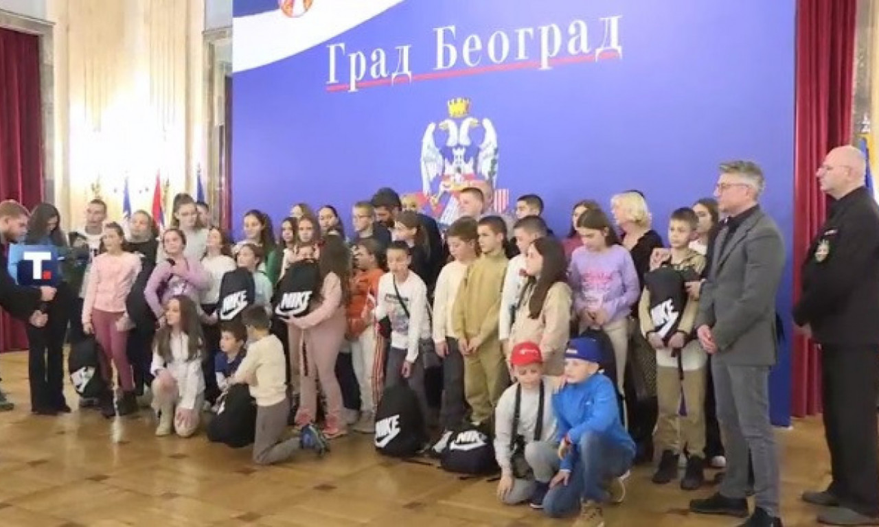 Šapić primio učenike iz Žerovnice: Deca sa KiM su uvek dobro došla u Beograd
