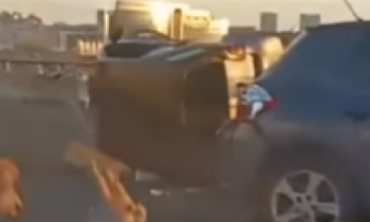 DVA LANČANA SUDARA na Mostu na Adi: Neki automobili završili na KROVU, ima POVREĐENIH (VIDEO)