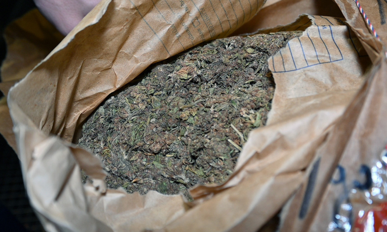 TINEJDŽER BEŽAO OD POLICIJE Preticao kolonu bez vozačke dozvole, a kod sebe imao veliku količinu marihuane i novca