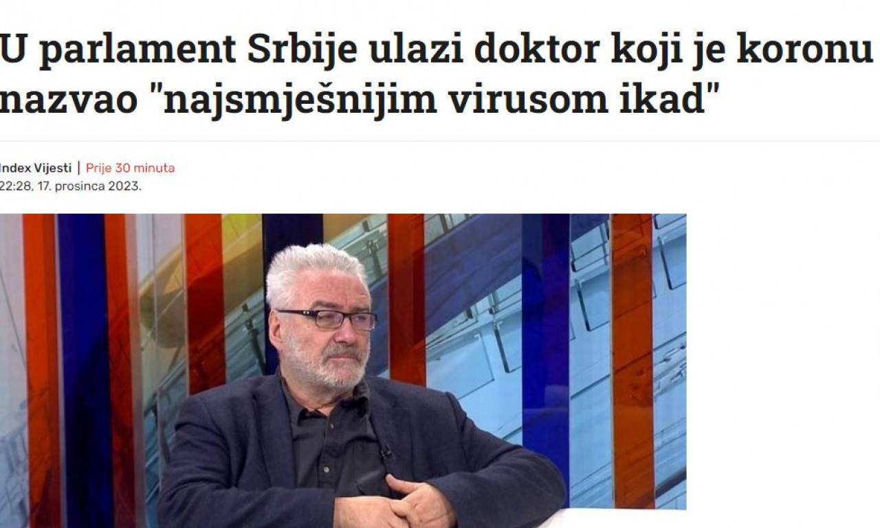 NEĆETE VEROVATI kako su hrvatski mediji izvestili o izbornom rezultatu doktora Nestorovića!
