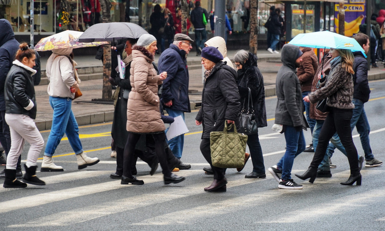 OBUCITE SE TOPLO! Danas OBLAČNO i još malo hladnije sa KIŠOM, a ponegde i SNEGOM