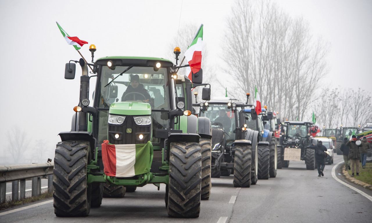 EVROPA GORI, NEZADOVOLJSTVO PAORA RASTE! Farmeri DEFILUJU i u GRADOVIMA ŠIROM ITALIJE!