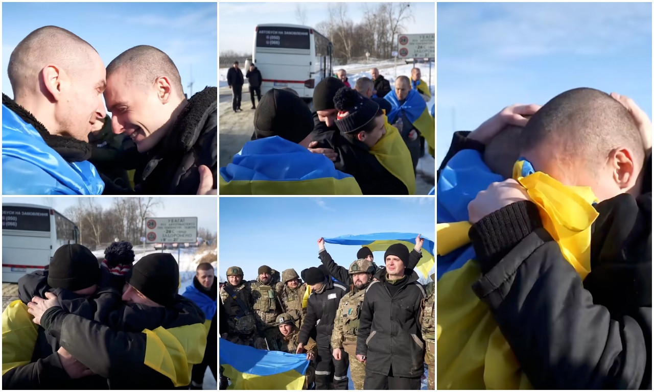 Plaču, OGRNUTI ZASTAVAMA! Pogledajte POTRESNE FOTOGRAFIJE Ukrajinaca nakon VELIKE RAZMENE ZAROBLJENIKA sa Rusijom