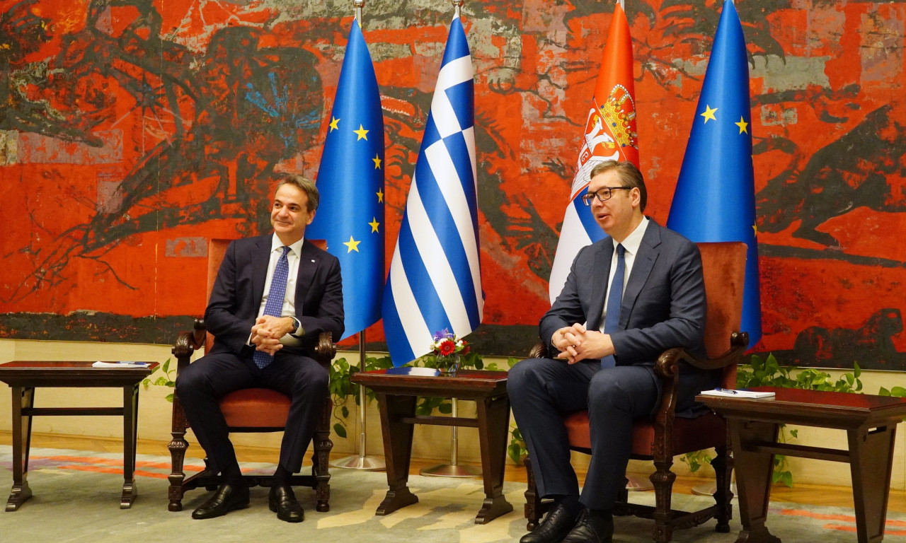 Vučić iza ZATVORENIH VRATA sa Micotakisom u PALATI SRBIJE: U planu razgovori DELEGACIJA dve zemlje