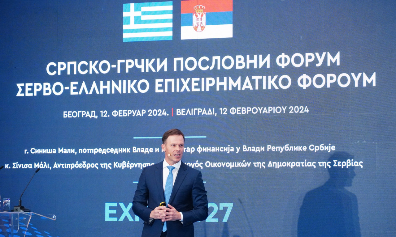 Siniša Mali na SRPSKO-GRČKOM poslovnom forumu najavio VELIKE PLANOVE SRBIJE za Expo 2027: Evo u šta će se INVESTIRATI