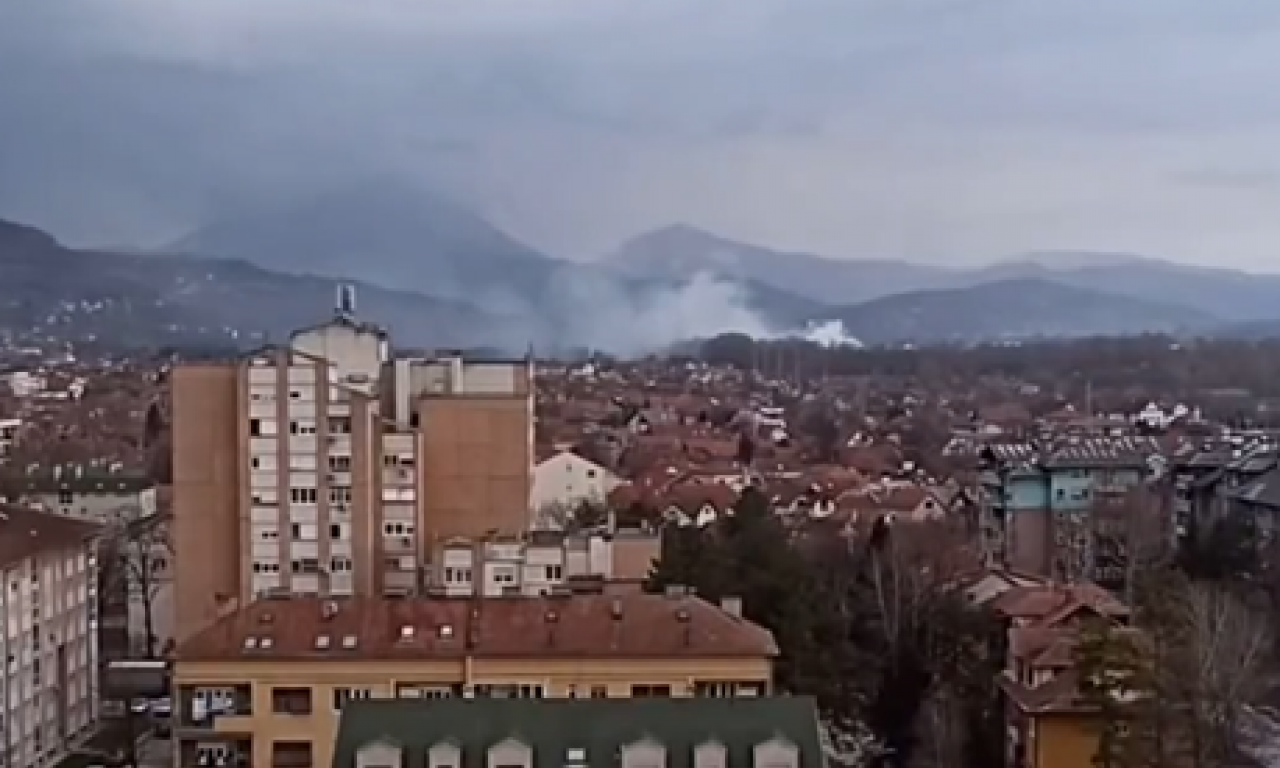 Ogroman POŽAR u ČAČKU! Vetar pravi PROBLEM, dim se  ŠIRI velikom BRZINOM (VIDEO)