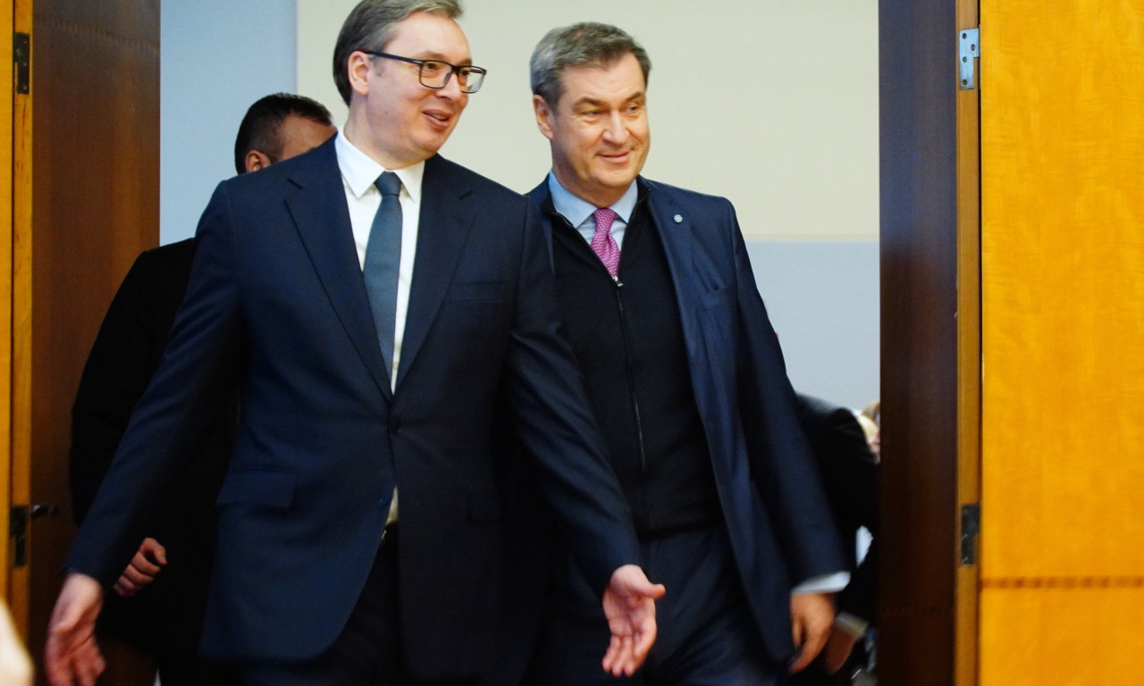 Kada VUČIĆ daruje: Predsednik Vlade Bavarske dobio ORDEN SRBIJE na lenti, slede VAŽNI RAZGOVORI