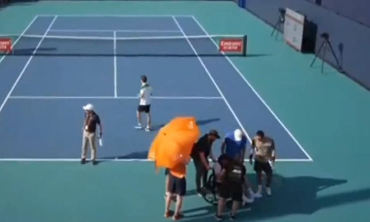 Teniser se SRUŠIO na terenu! Drama u Majamiju, igrao meč, a onda se usred utakmice srušio! (VIEO)