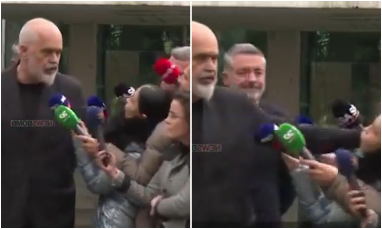 SKANDALOZNO PONAŠANJE premijera Albanije! Edi Rama ODGURNUO novinarku nakon što ga je OVO PITALA (VIDEO)