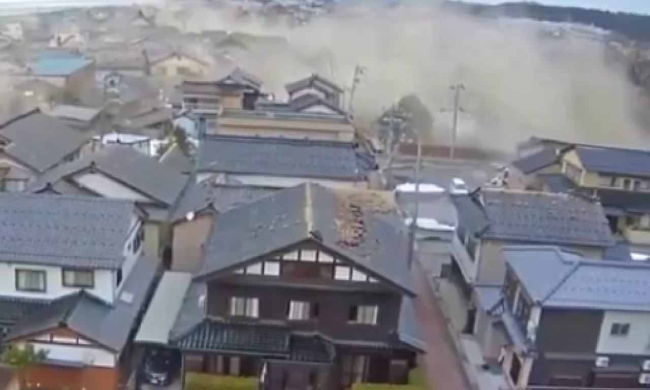 Pogledajte DRAMATIČNE SNIMKE IZ JAPANA: Trese se ceo GRAD (VIDEO)