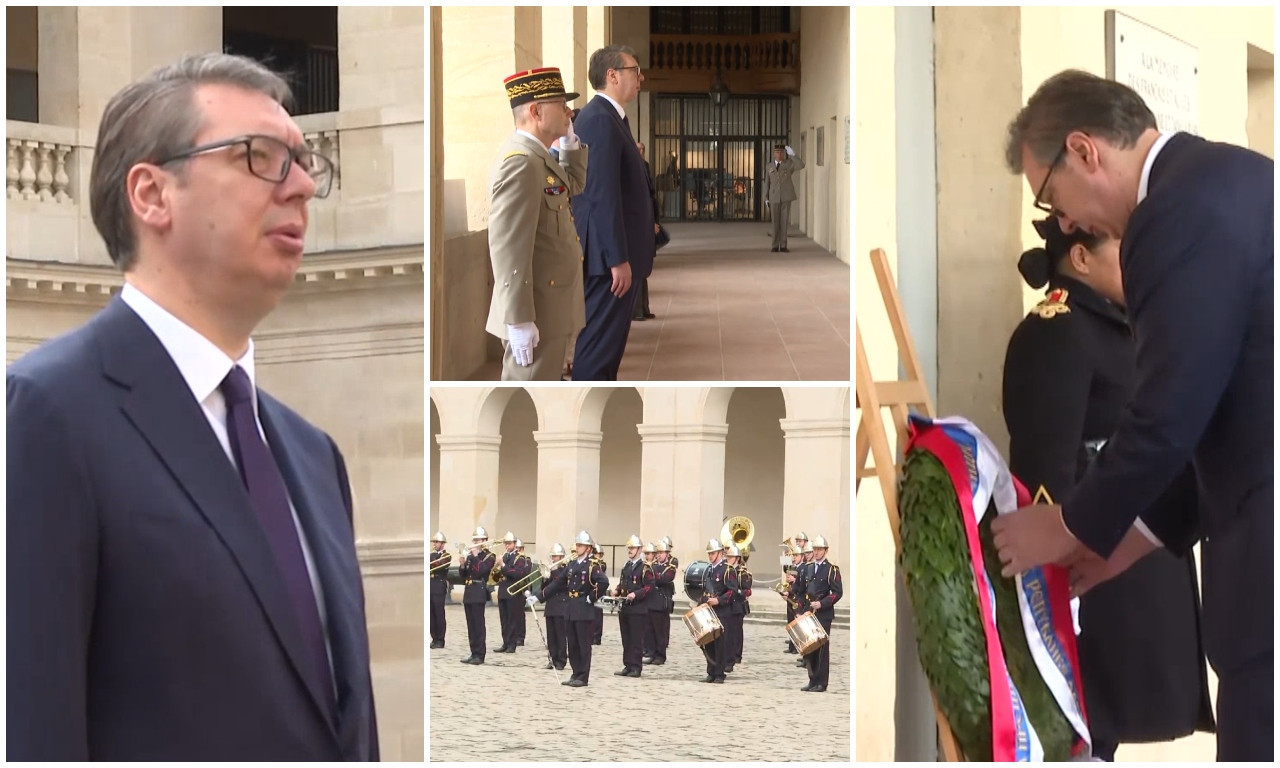 Vučić dočekan uz najviše počasti u FRANCUSKOJ: "Slava našim precima, živelo srpsko-francusko prijateljstvo"  (VIDEO)