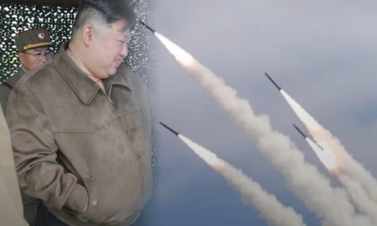 SALVA PROJEKTILA ispaljena iz "supervelikih" lansera RAKETA U SEVERNOJ KOREJI: KIM DŽONG UN vežbao gađanje, evo zašto