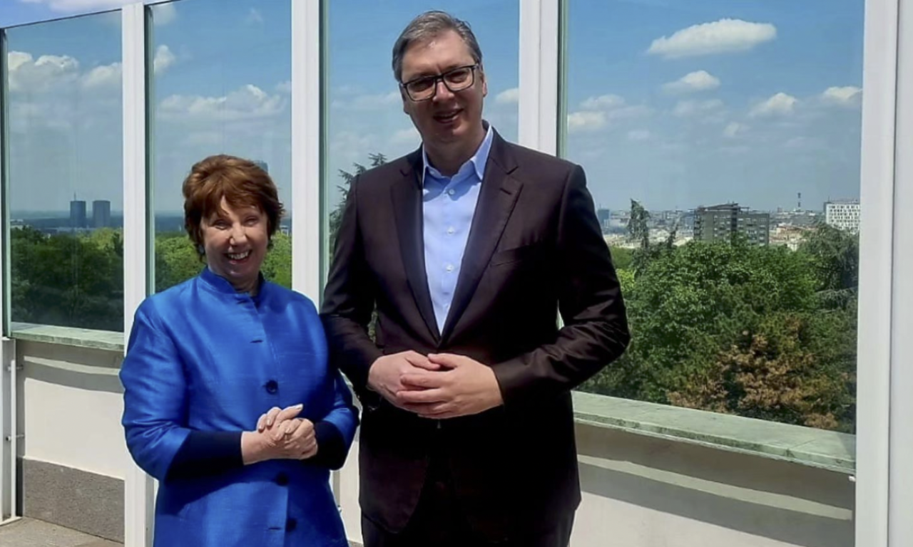 Vučić se sastao sa Ketrin Ešton! Dobar RAZGOVOR o budućnosti SRBIJE i njenom mestu u svetu